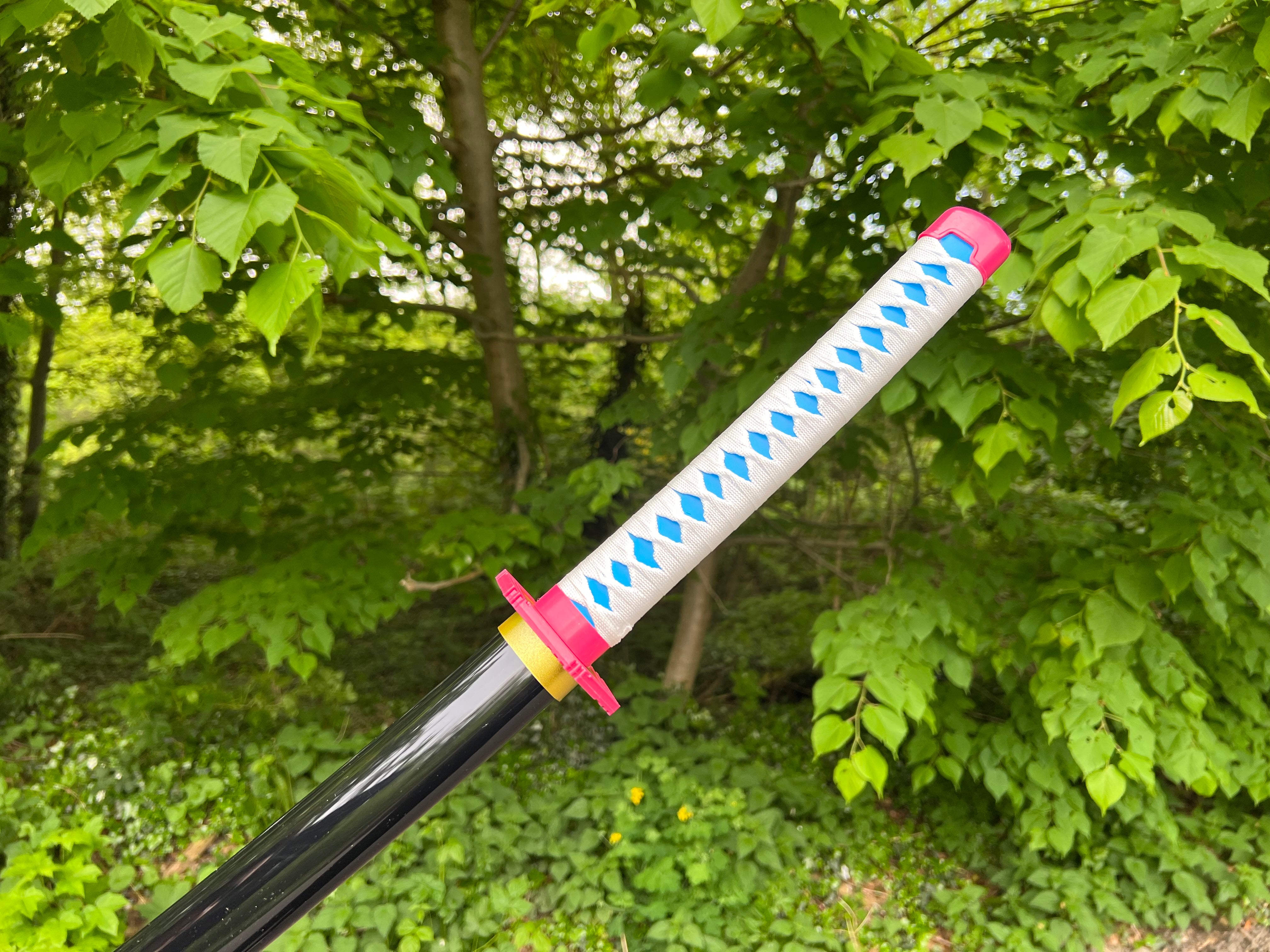 Giyu Tomioka's Katana with Bamboo Blade-Demon Slayer: Kimetsu No Yaiba