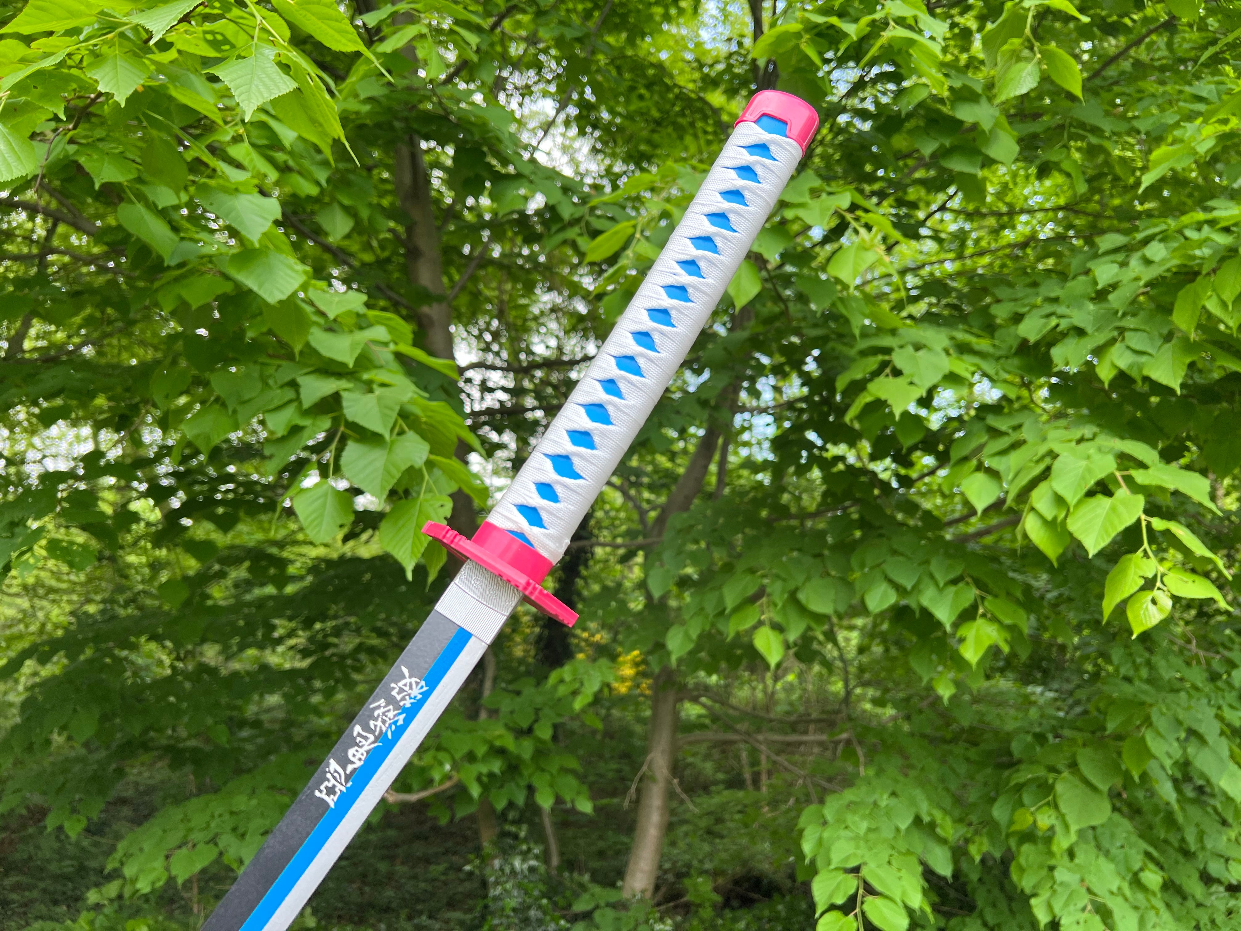 Giyu Tomioka's Katana with Bamboo Blade-Demon Slayer: Kimetsu No Yaiba