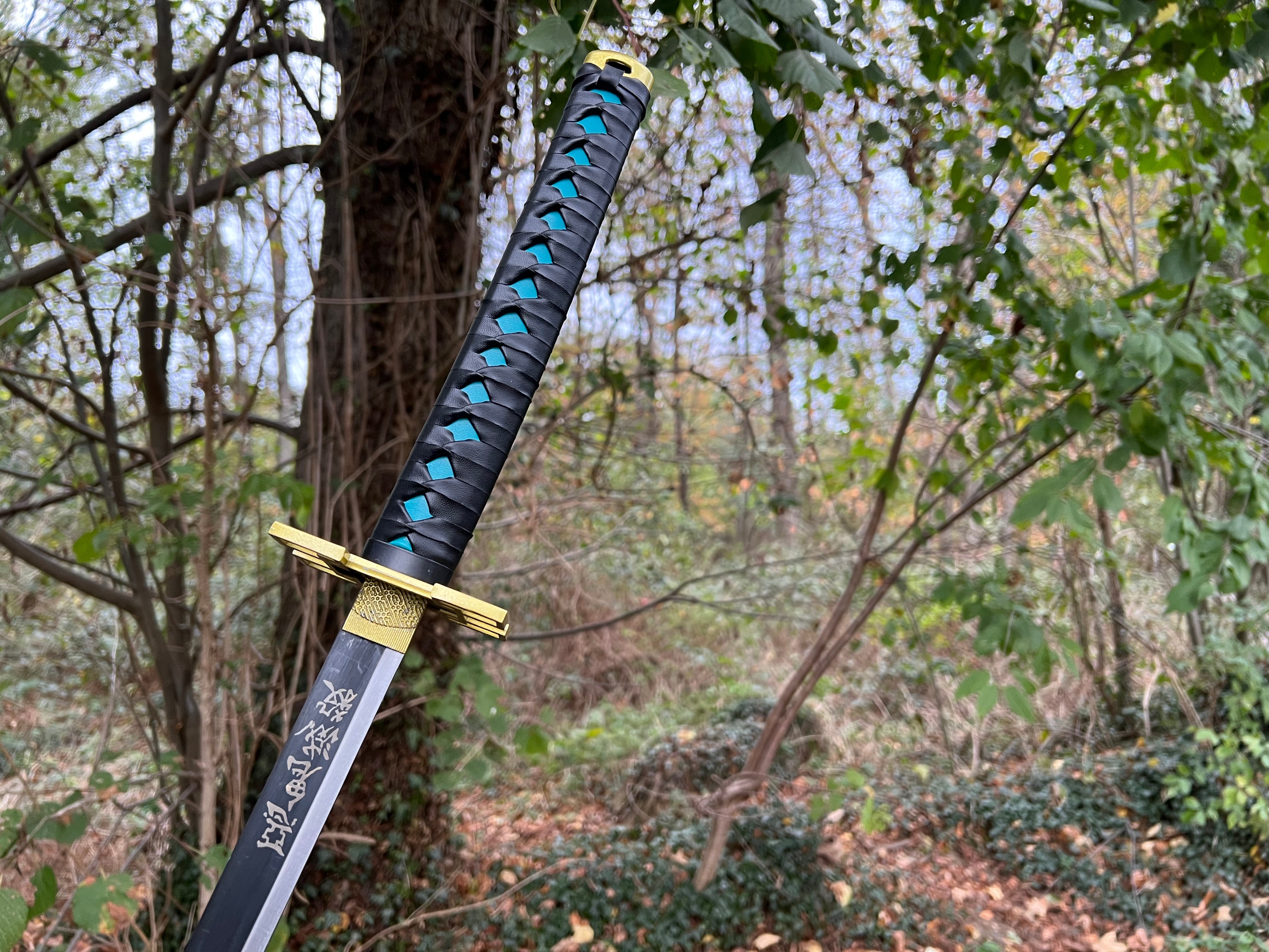 Tokitou Muichiro Katana with Bamboo Blade-Demon Slayer: Kimetsu No Yaiba