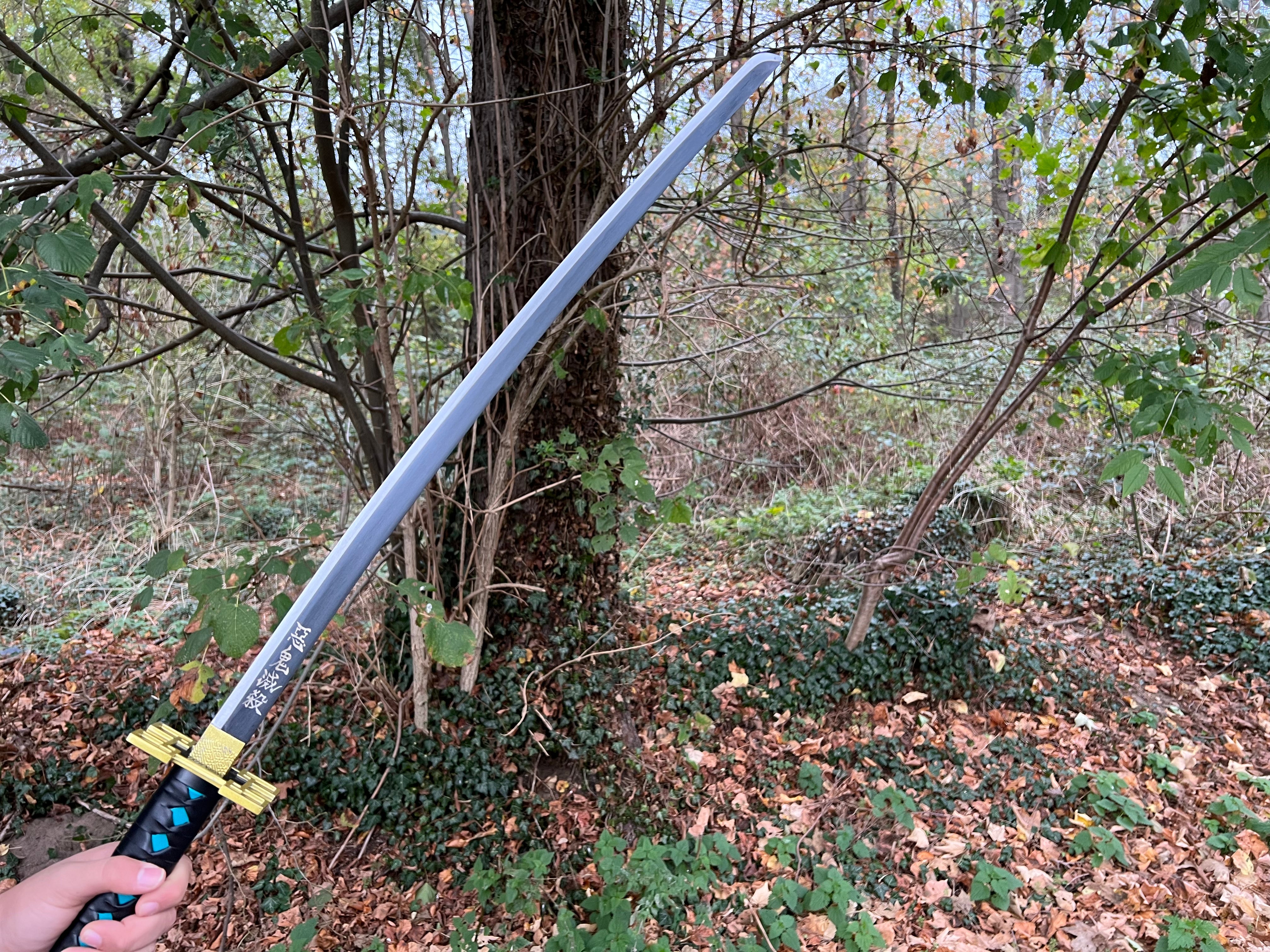 Tokitou Muichiro Katana with Bamboo Blade-Demon Slayer: Kimetsu No Yaiba