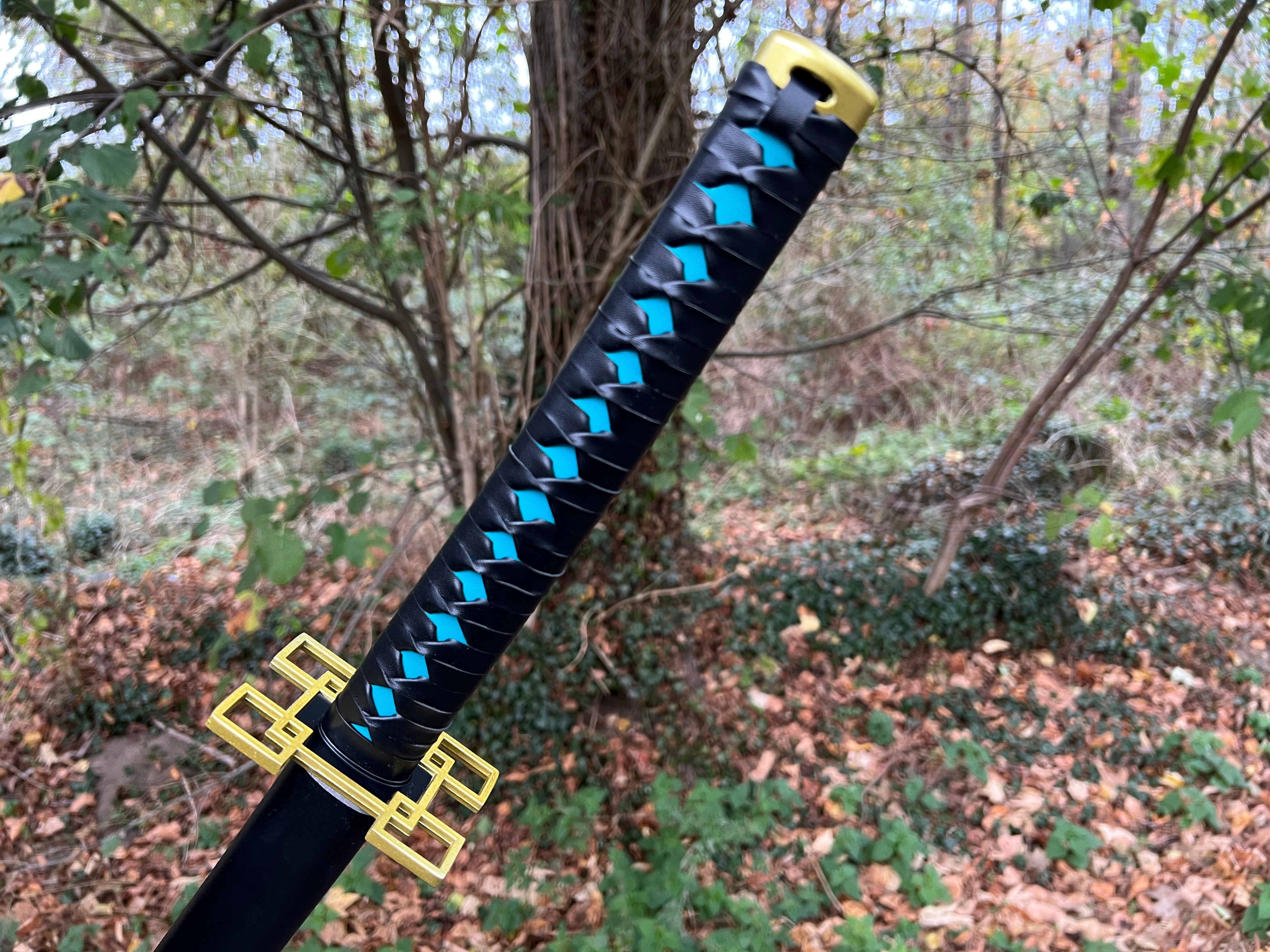 Tokitou Muichiro Katana with Bamboo Blade-Demon Slayer: Kimetsu No Yaiba
