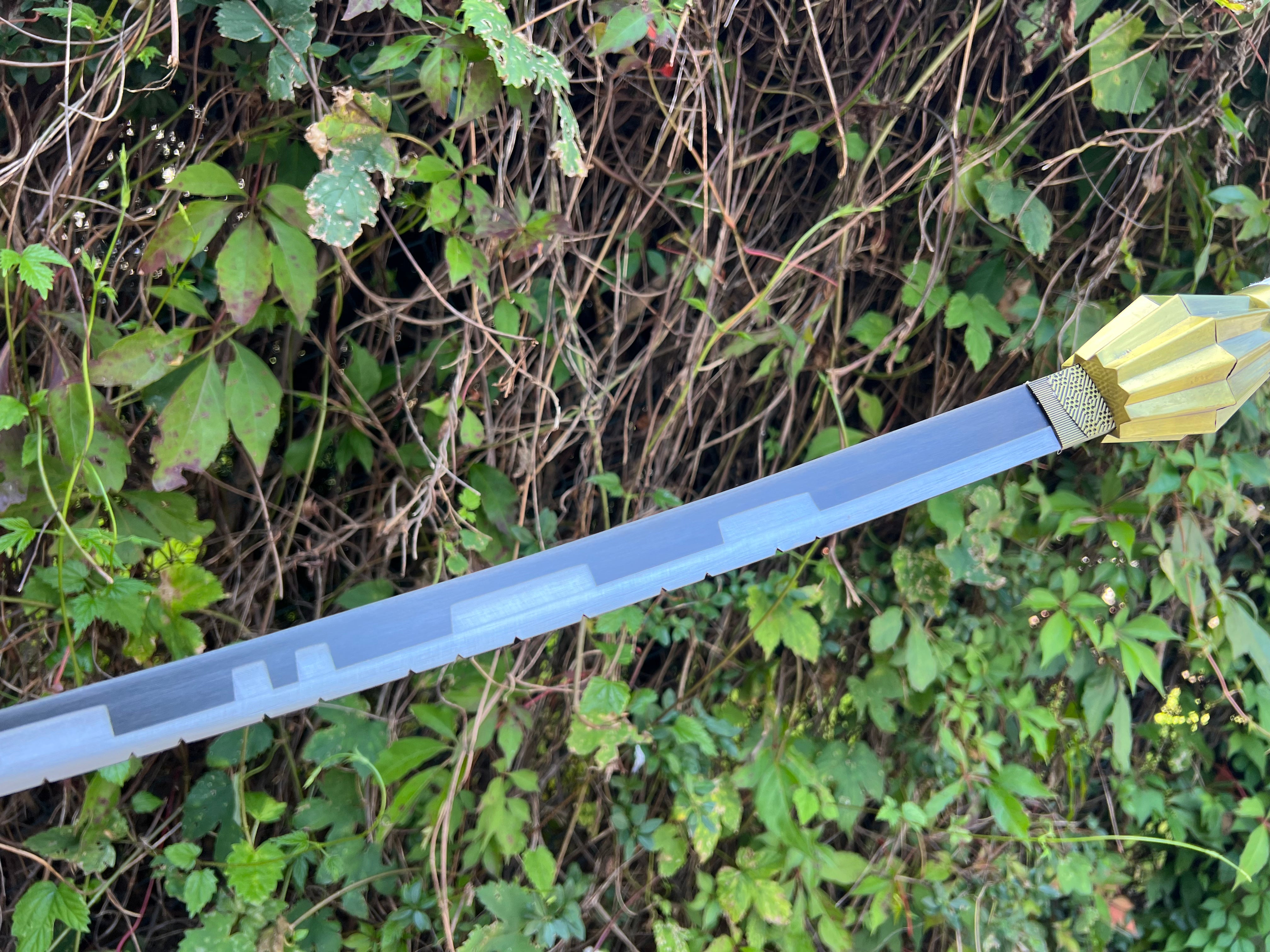 Kenpachi Zaraki Nozarashi Katana with battle marks-Bleach