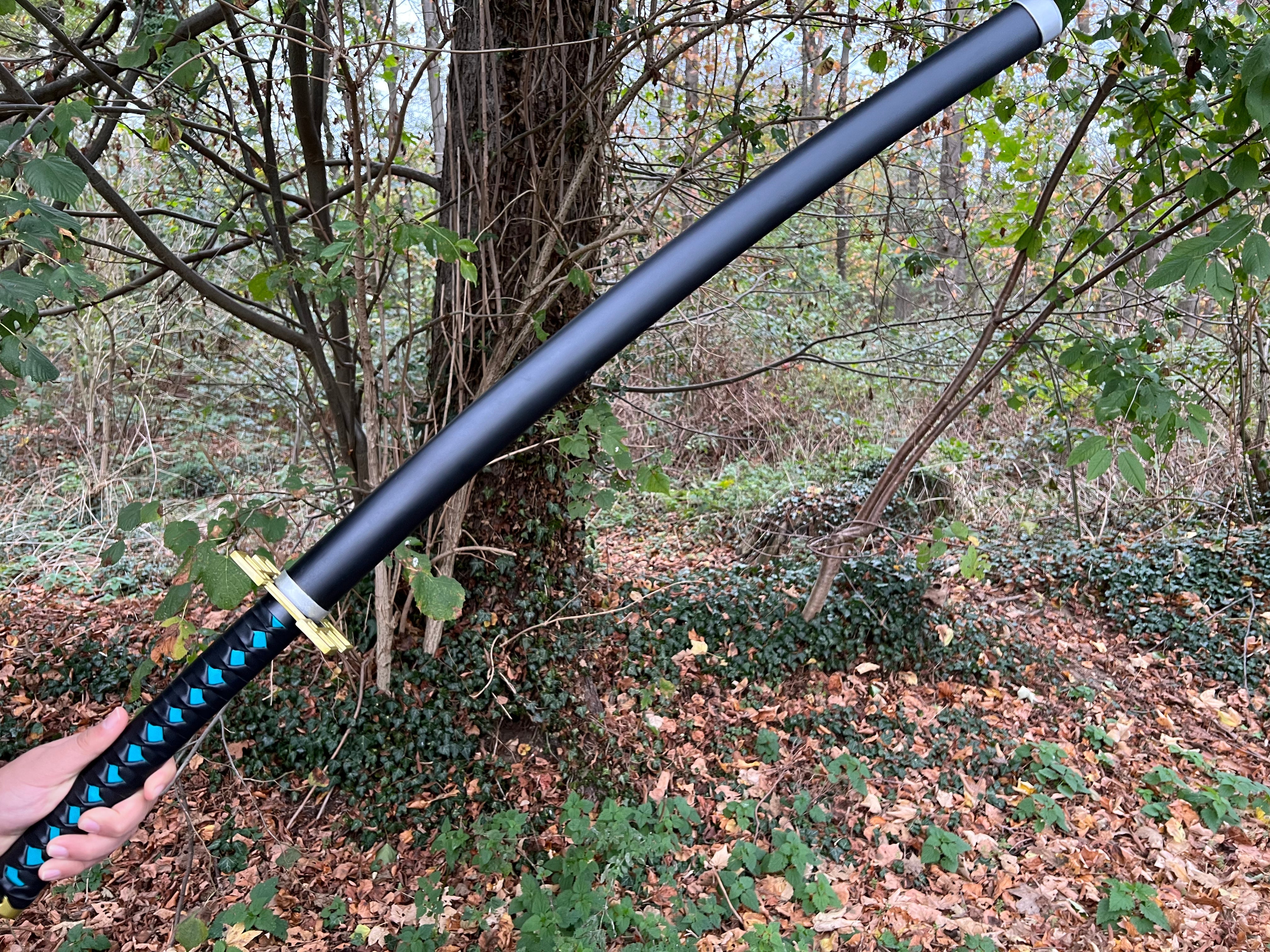 Tokitou Muichiro Katana with Bamboo Blade-Demon Slayer: Kimetsu No Yaiba