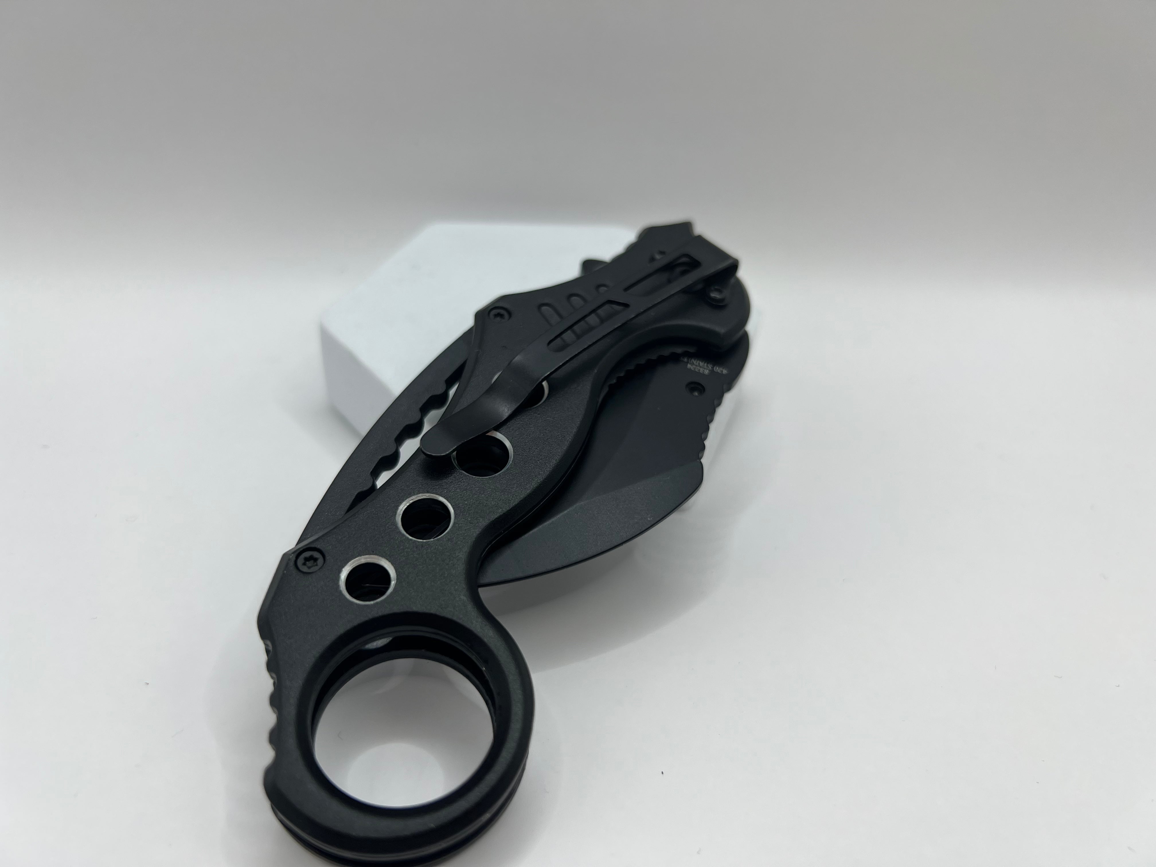 Karambit Taschenmesser (Schwarz)
