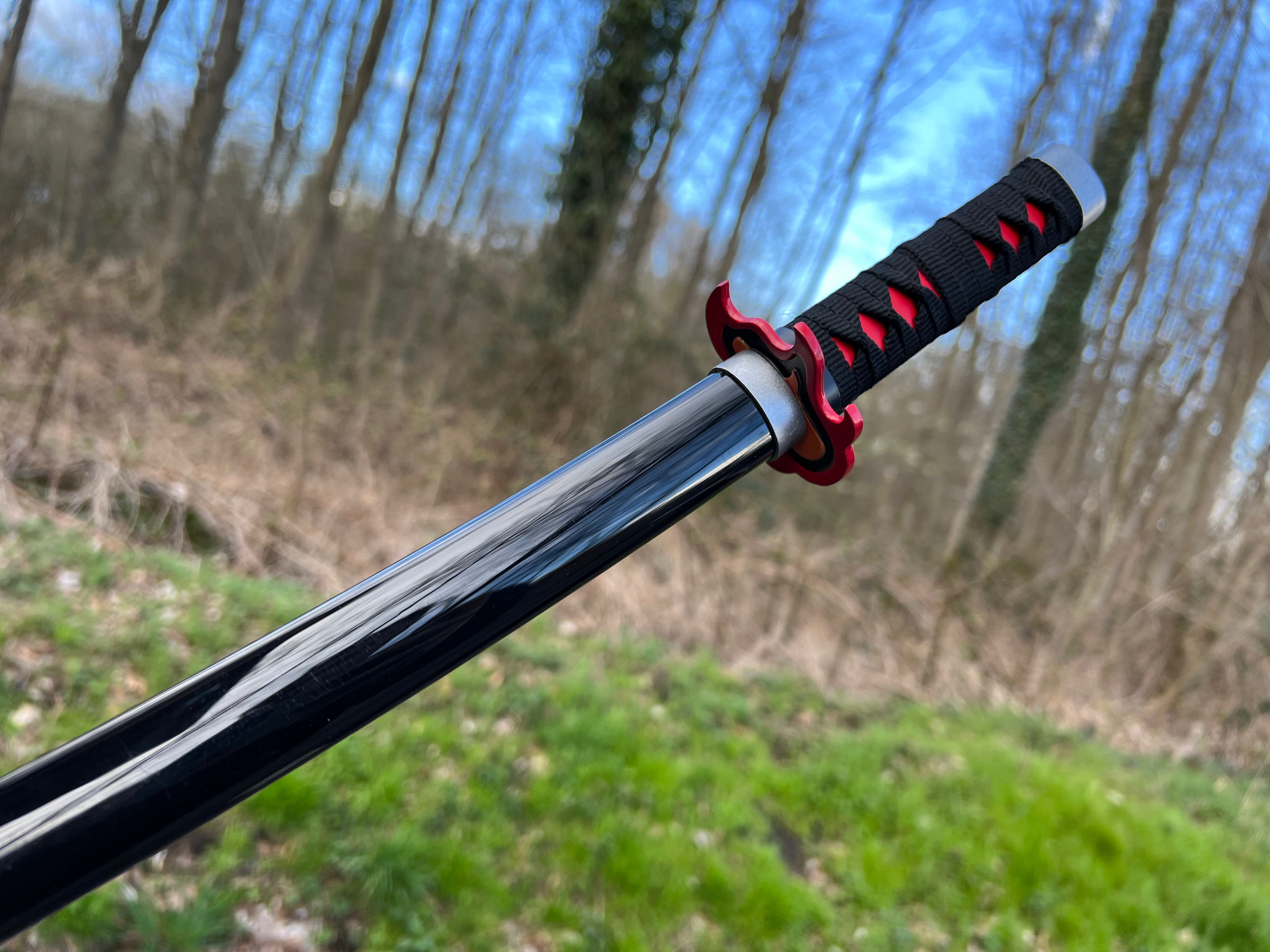 Tanjiro Katana V2 -Demon Slayer (Nichirin)Mini Katana