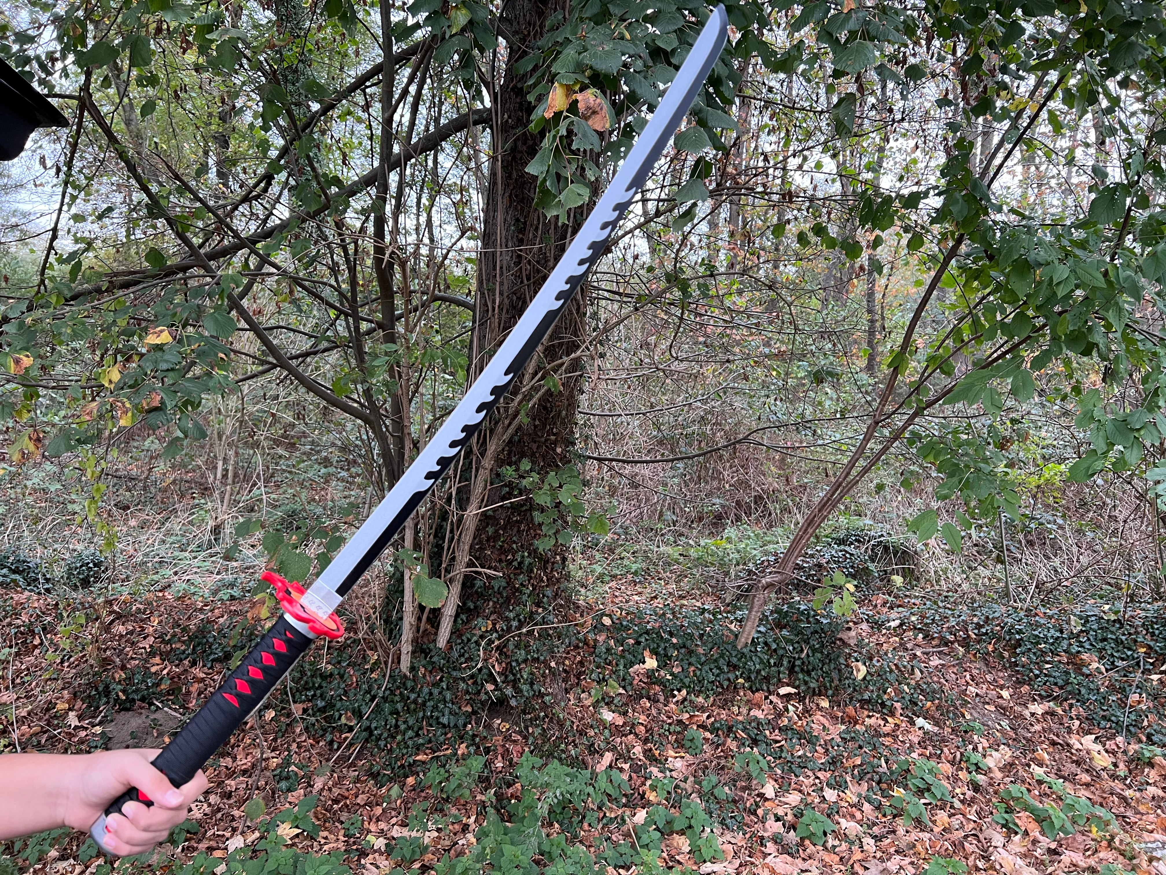 Tanjiro Katana V2 Bambusklinge -Demon Slayer (Nichirin): Kimetsu No Yaiba
