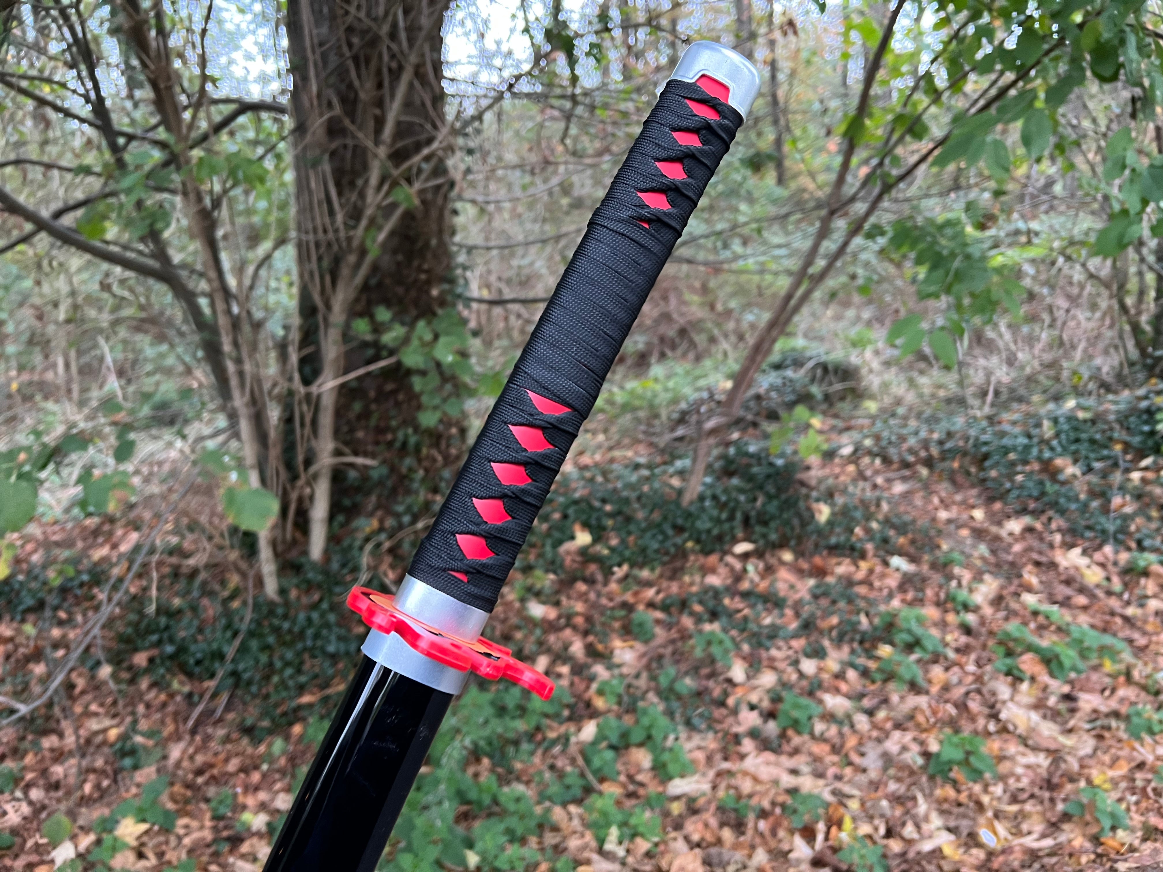 Tanjiro Katana V2 -Demon Slayer (Nichirin): Kimetsu No Yaiba (Pre-order)