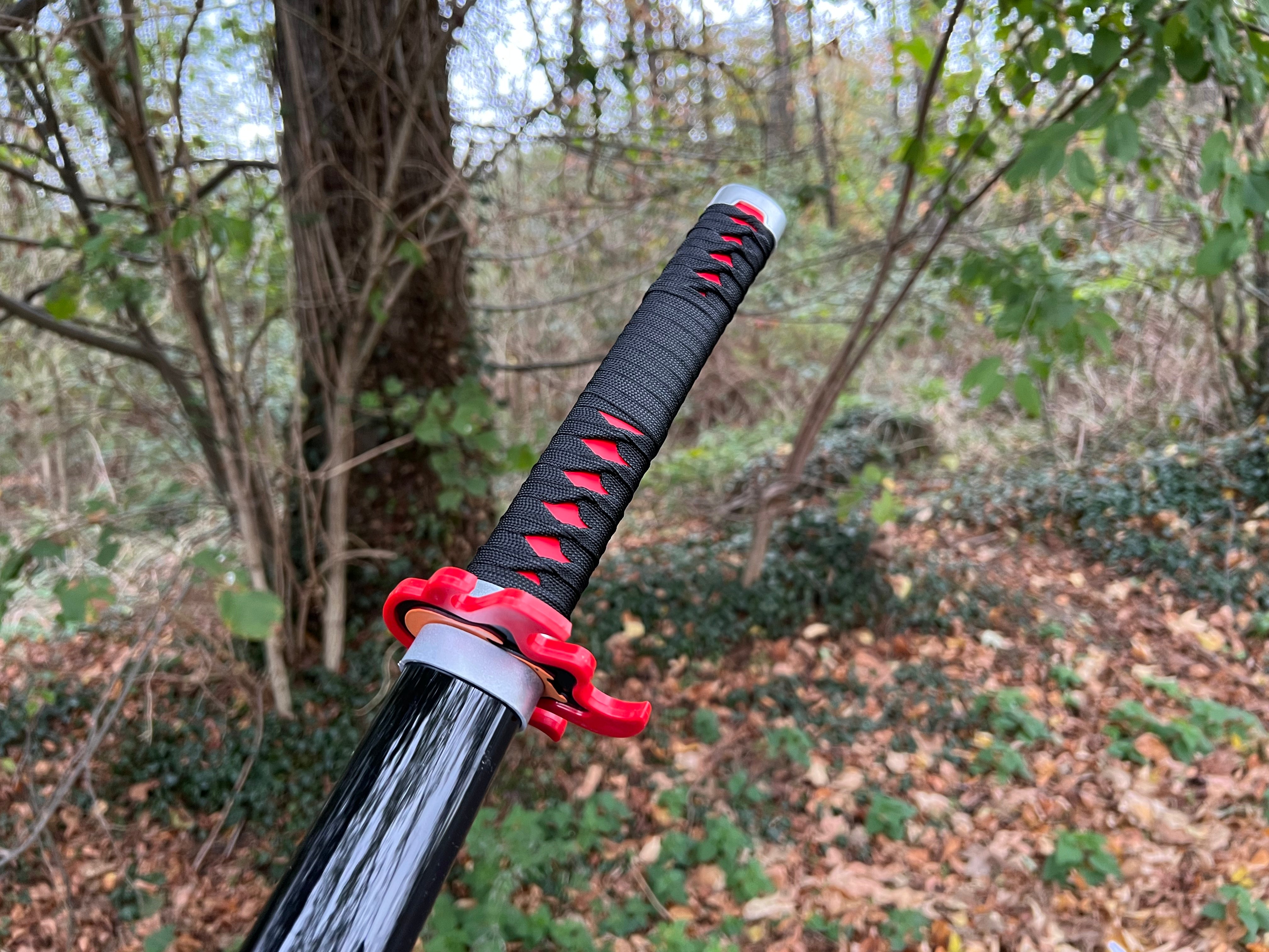 Tanjiro Katana V2 Bambusklinge -Demon Slayer (Nichirin): Kimetsu No Yaiba