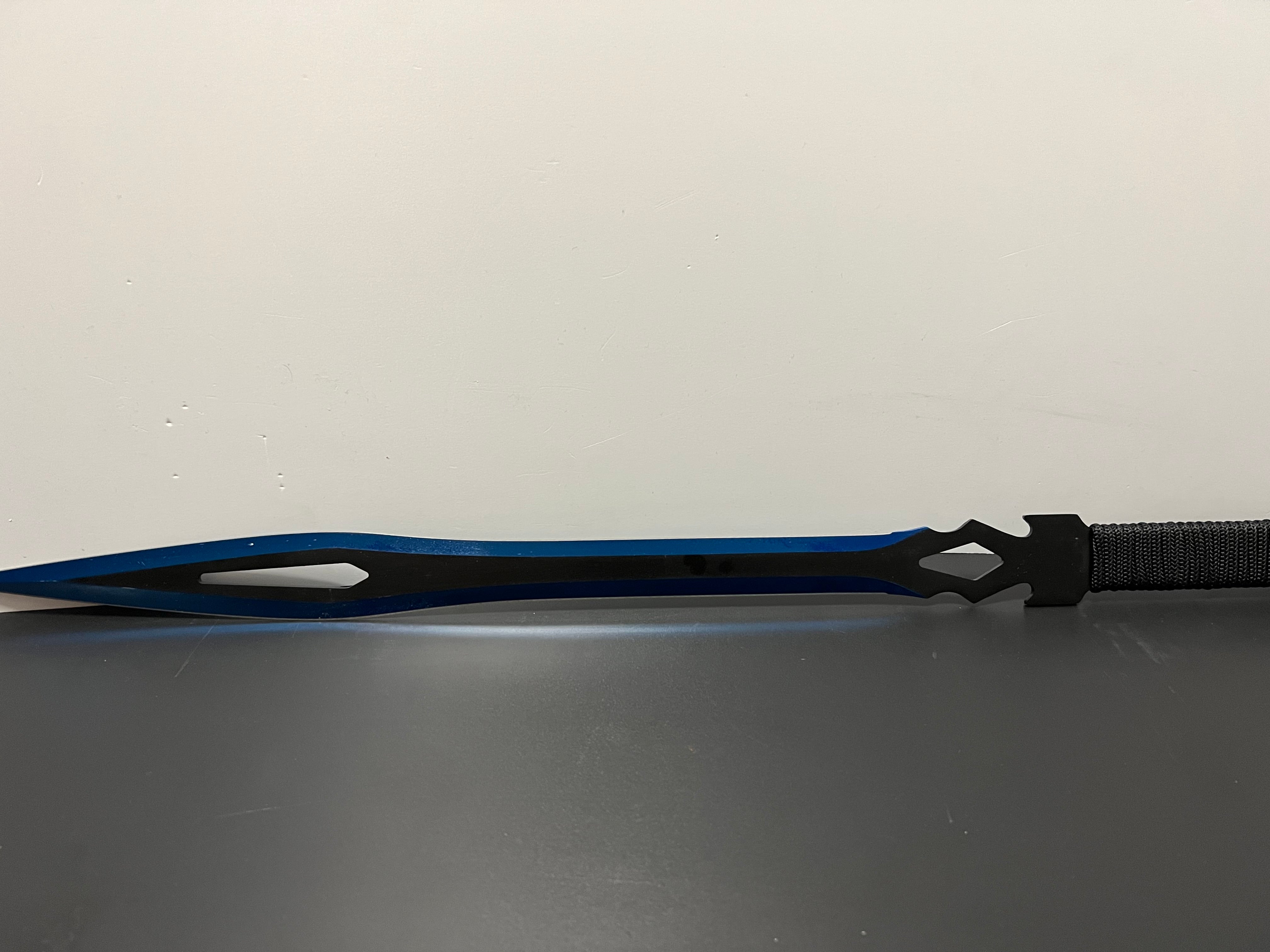 Blue back sword with 2 throwing knives (pre-order)