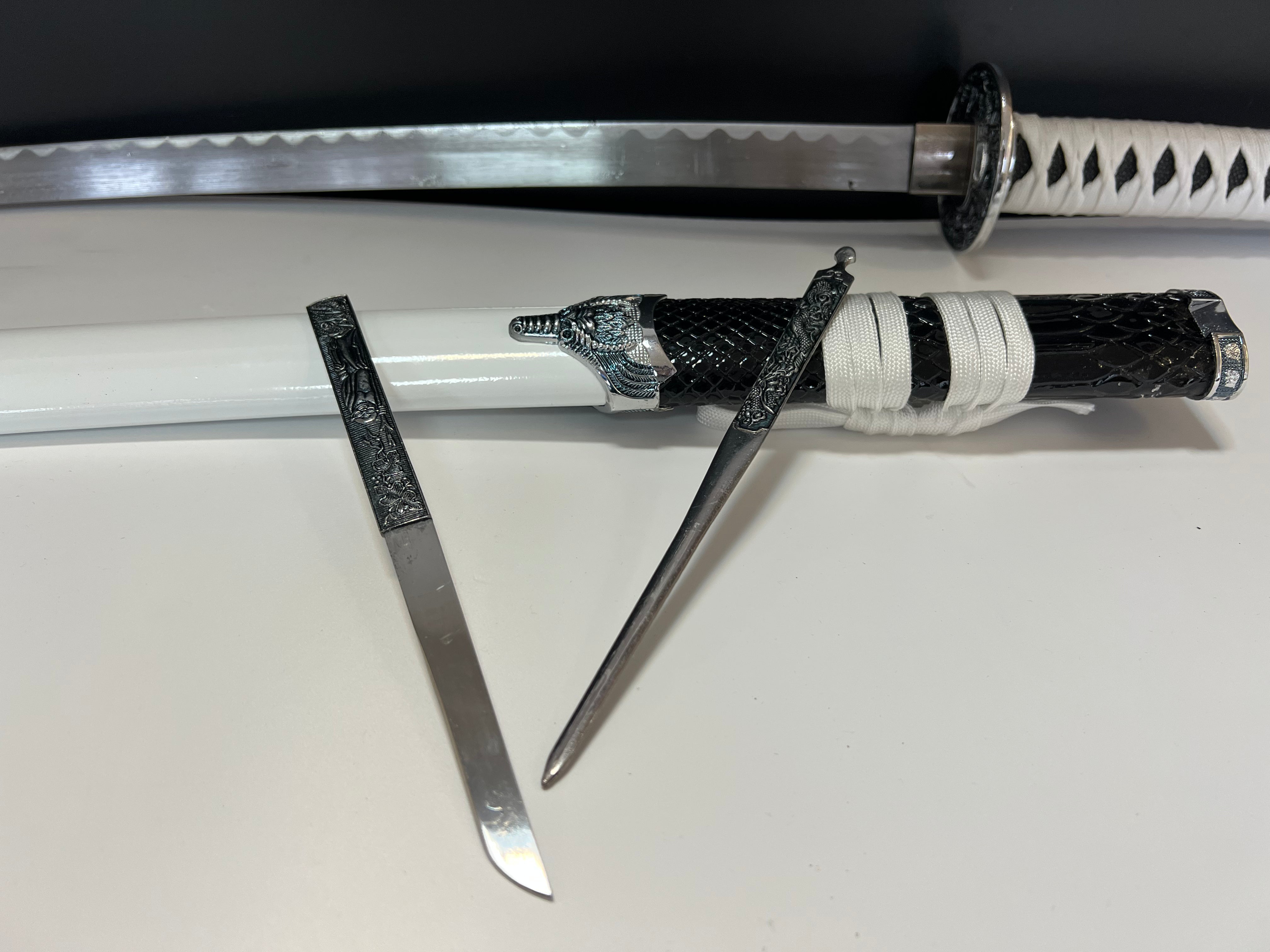 Katana with by-knives.