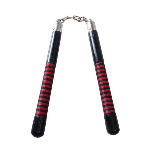 Nunchakus with red stripes